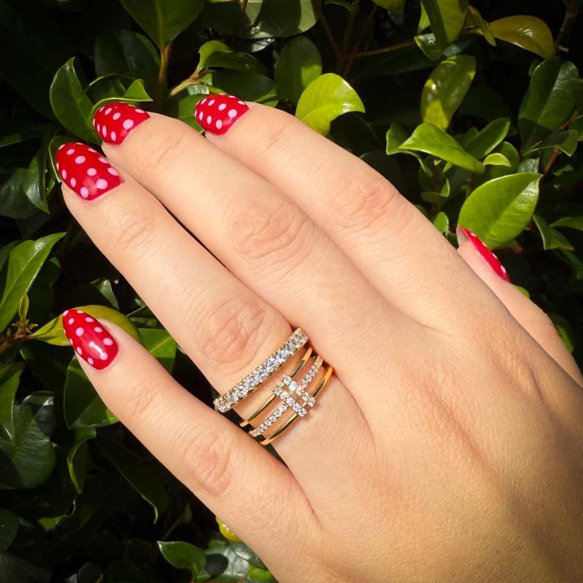 18CT YELLOW GOLD & DIAMOND FULL ETERNITY RING