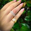 18CT YELLOW GOLD & DIAMOND PUZZLE RING