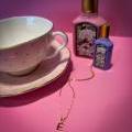 18CT ROSE GOLD ITALIAN MADE INITIAL "E" NECKLACE
