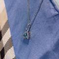 PLATINUM & AQUAMARINE PENDANT