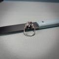 PLATINUM AQUA & DIAMOND DRESS RING