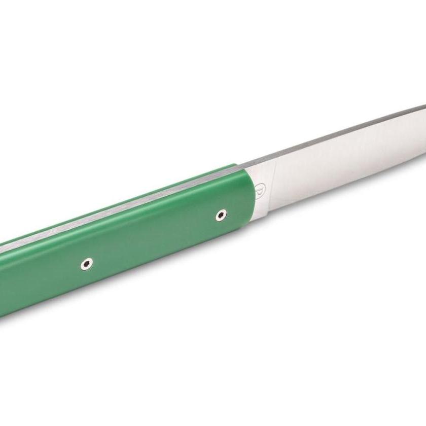 SET OF 2 BRITISH RACING GREEN STEAK KNIVES
