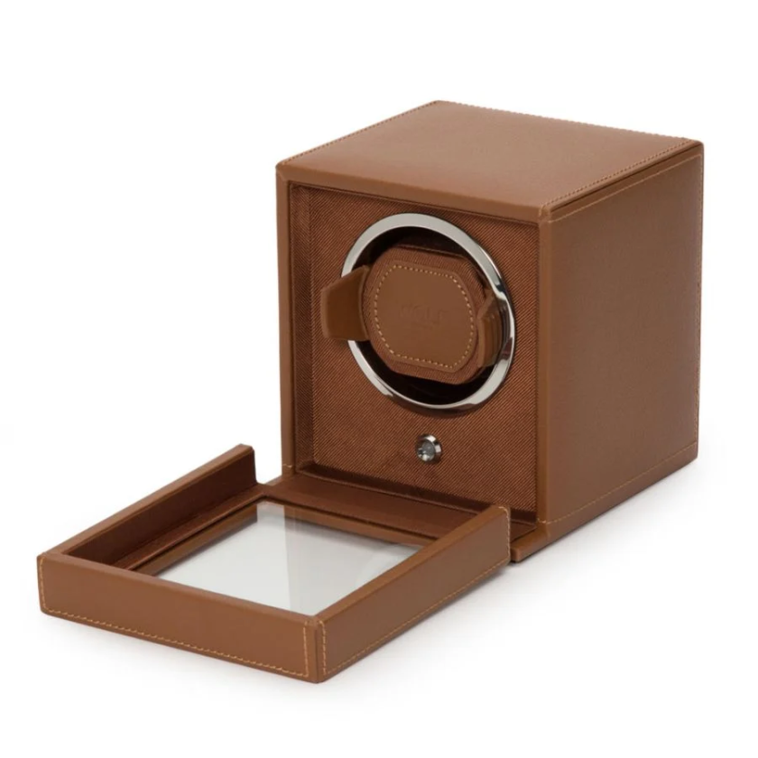 WOLF WATCH WINDER COGNAC