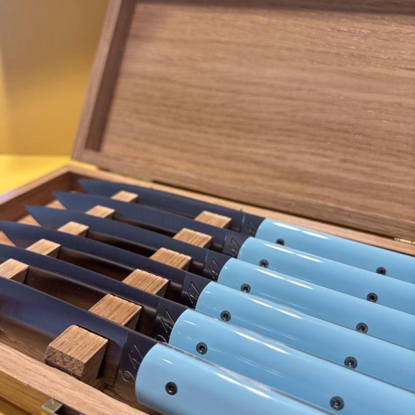 OAK CASE FOR SET OF 6 STEAK KNIVES