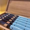 OAK CASE FOR SET OF 6 STEAK KNIVES