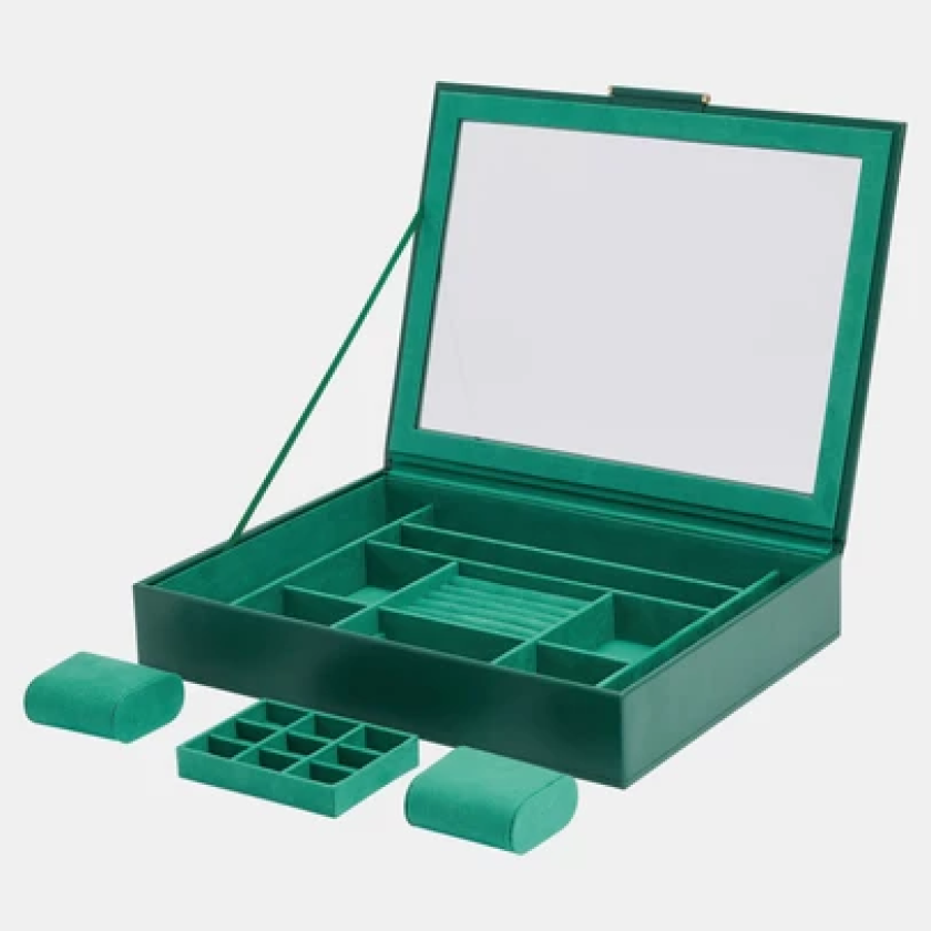 WOLF SOPHIA JEWELLERY BOX FOREST GREEN