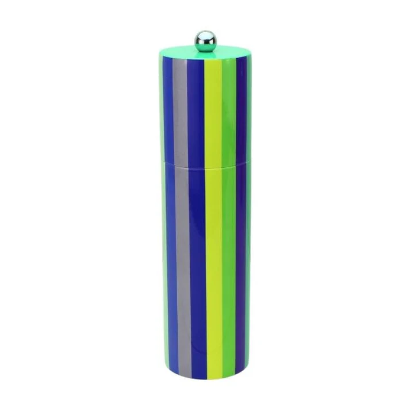 ADDISON ROSS 24CM MULTICOLOURED STRIPED SALT OR PEPPER MILL