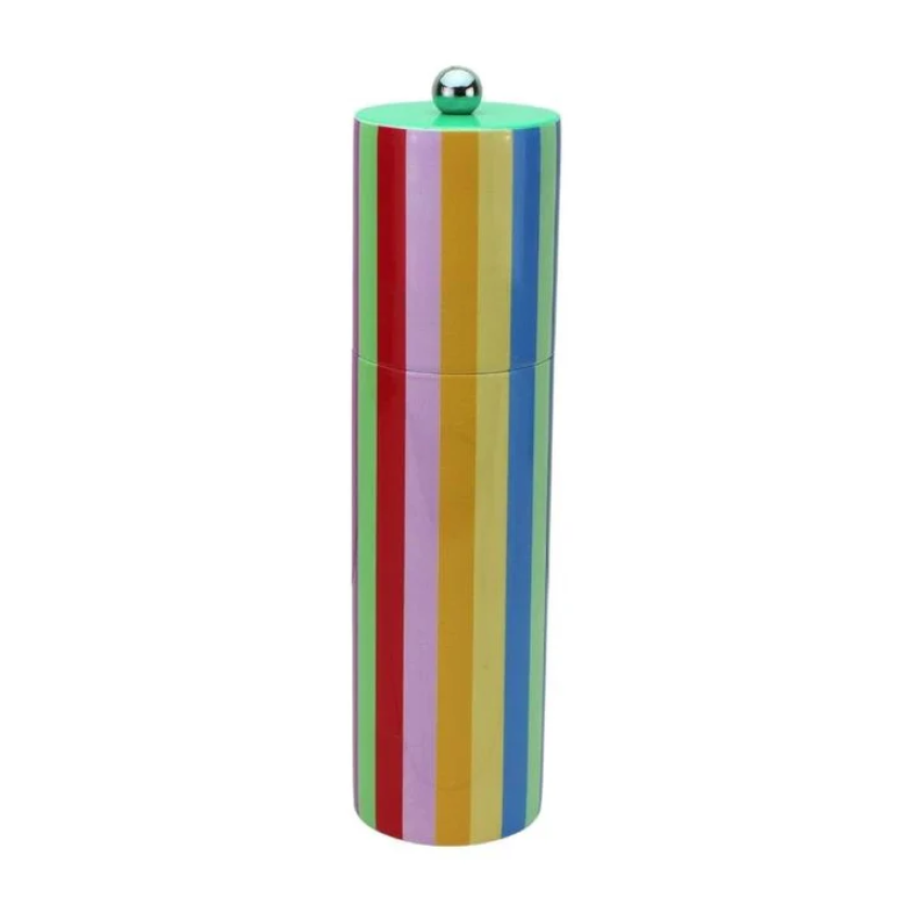 ADDISON ROSS 24CM MULTICOLOURED STRIPED SALT OR PEPPER MILL