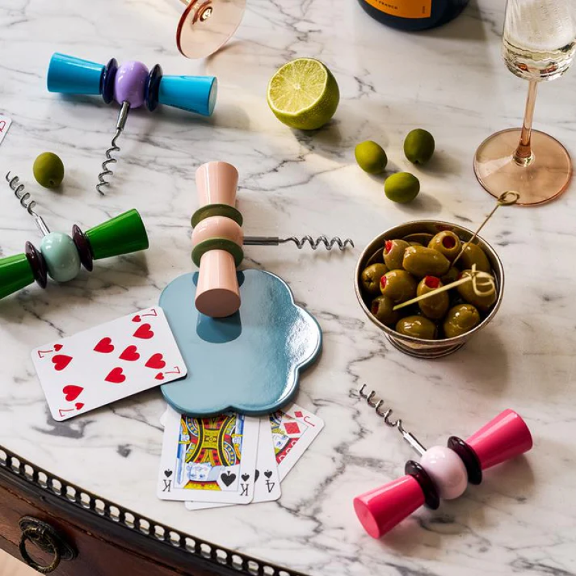 ADDISON ROSS WATERMELON & CHERRY BOW TIE CORKSCREW
