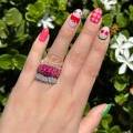 Platinum & Diamond Heart Ring