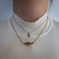 18CT ROSE GOLD ITALIAN MADE INITIAL "E" NECKLACE