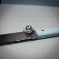 PLATINUM AQUA & DIAMOND DRESS RING