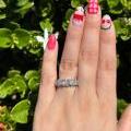 Platinum & Diamond Heart Ring