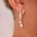 18ct Yellow Gold Diamond Tear Drop Earrings
