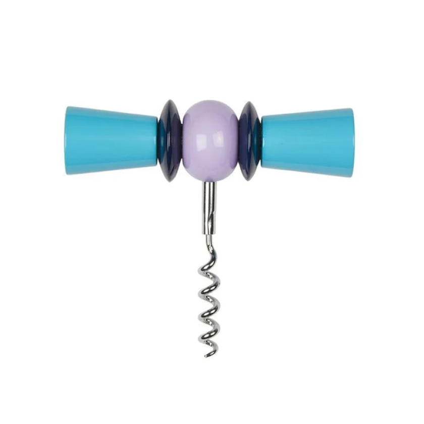 ADDISON ROSS AQUA & LILAC BOW TIE CORKSCREW