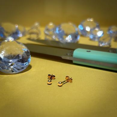 9CT YELLOW GOLD BALL STUDS