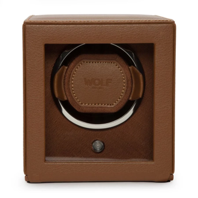 WOLF WATCH WINDER COGNAC