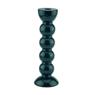 ADDISON ROSS 24CM GREEN BOBBIN CANDLESTICK